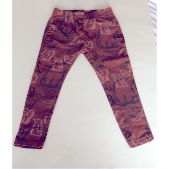 Zara Animal Print leggings 4/5 - Picture 2 of 2